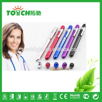 Professional doctor pen light aluminium body mini flashlight