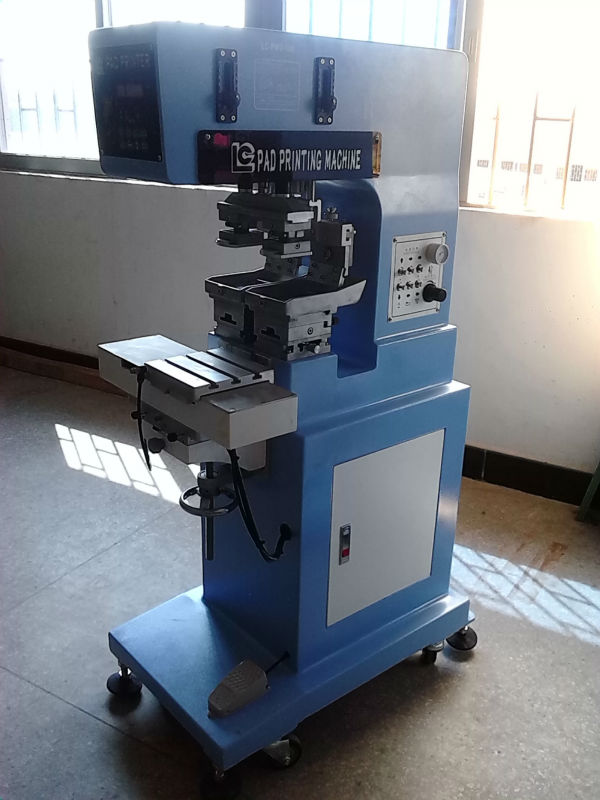 two color ink well pad printing machine