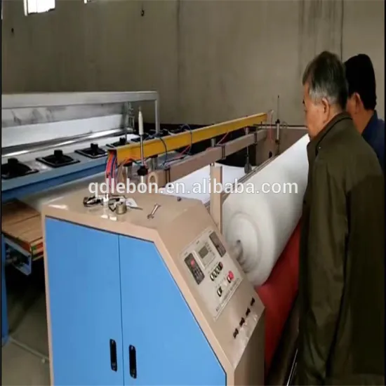 Nonwoven thermal bonded and chemical bonded wadding machine