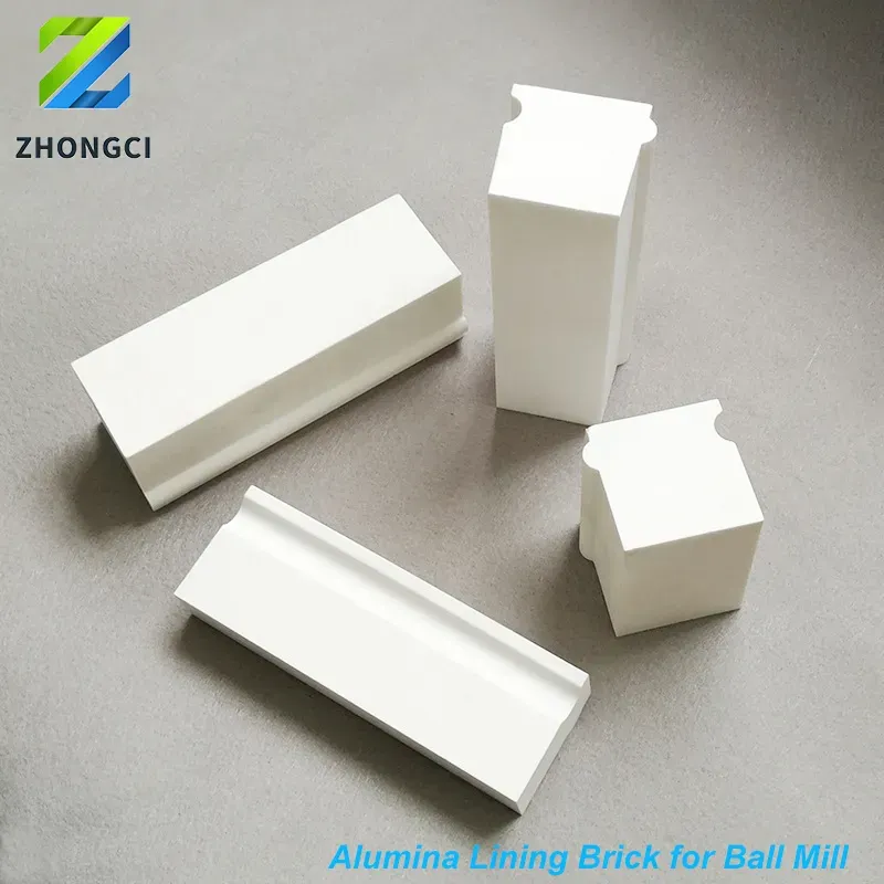 High Alumina Ceramic Lining Interlocking Brick