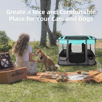 Wholesale Custom Logo Foldable Water-Resistant Dog Cat Tent Playpens