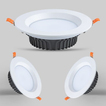 Kecerahan tinggi E27 LED Downlight LED dengan perumahan logam dan pencahayaan laras