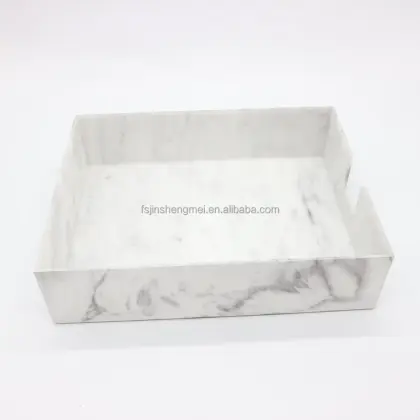 Wholesale Custom Acrylic Marble Grain File Letter Tray