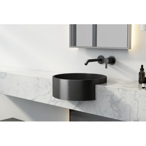 Double Sink Bathroom Vanity Hot 304 Modern Bathroom Matt Black Wash Basin Factory