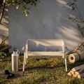 Parrilla de barbacoa de carbón plegable portátil minimalista con mango de madera – Parrilla liviana para acampar al aire libre