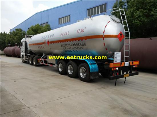 62cbm Tri-Axle yi amfani da Propane Semi Trailers