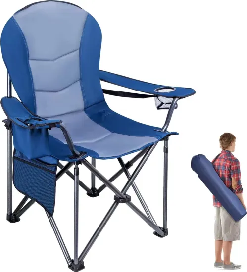Modern Bungee Lounger - Portable Folding Camping Chair
