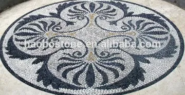Natural Cheap Round Pebble Mosaic