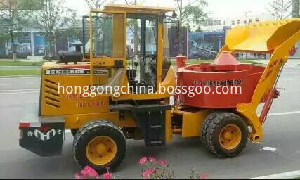 Mobile Diesel Millstone Type Concrete Mixer