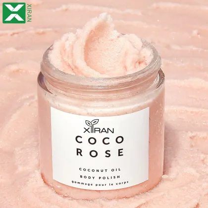 Custom Organic Body Scrub: Moisturizing, Whitening, Brightening Coco Rose Exfoliating Body Scrub