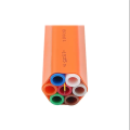 16/12mm air blown HDPE 7 way fibre microduct