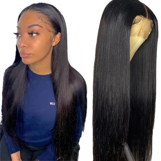 2021 New Arrival Hair Wigs Human Lace Front Closure Straight Brazilian Full Virgin Cuticle Aligned HD Human Hair Wig