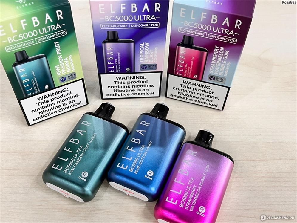 Elf Bar BC5000 Ultra recarregável kit descartável