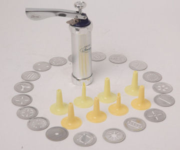 Golden Aluminum Cutting Discs Biscuit Making Machine, Equipment With 20 Types Cookies