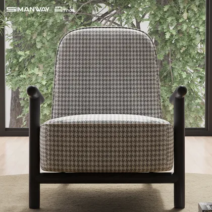 Modern Leisure Solid Wood Lounge Chair