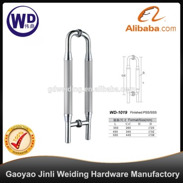 stainless steel glass door pull handles WD-1019