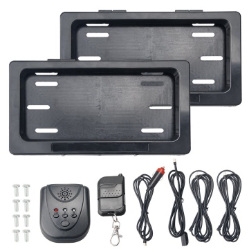Electric License Plate Frame with Remote for Motorbike