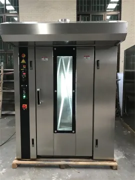Gas Diesel Electric Industrial Rotary Oven for Bakery Sale Bread Baking, Italy Commercial 12 16 32 64 Trays Rack Rotary Oven Price