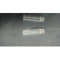 Tubo de aromaterapia de vidro transparente transparente