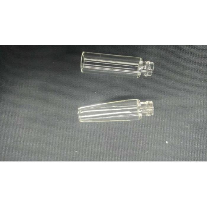 Tubo de aromaterapia de vidro transparente transparente