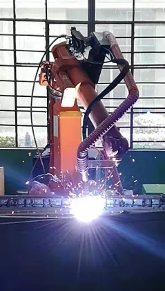 Energy-Saving and Efficient Automatic Welding Robot with Upgraded System