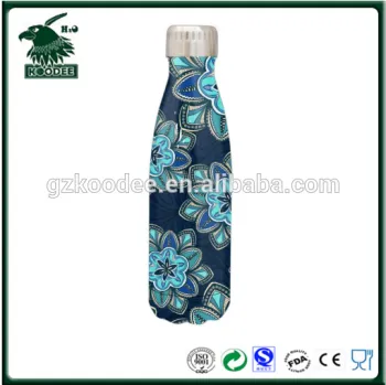 Double walled flask, Power Coated Stainless steel water bottle.