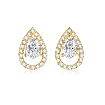 9k to 18k Gold Lab Diamond Stud Earrings for Women: Classic Vintage Fashion Jewelry