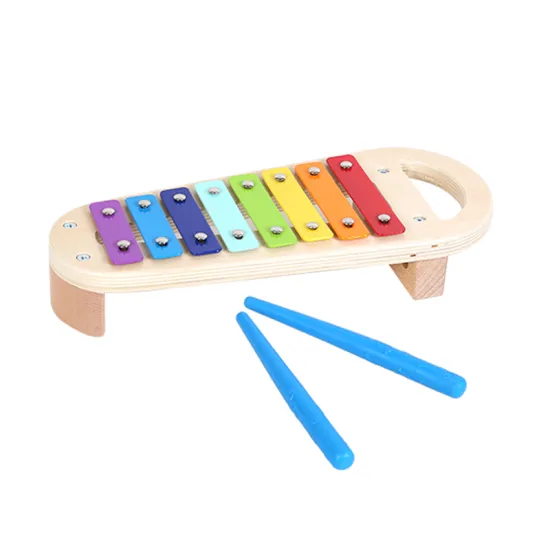 Safe and Educational 8 Tone Colorful Wooden Xylophone Toy with Child-Appropriate Mallets for Kids