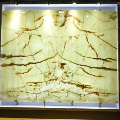 Translucid Stone Backlit Onyx Marble Background Wall Covering
