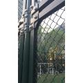 Football stadium temporary construction chain link fence