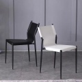 Yemek sandalyesi modern mobilya renkli deri kapak foshan Çin sandalye