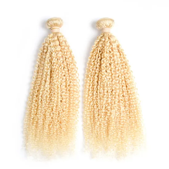 fast selling products, 100% virgin human blonde 613 hair bundles kinky curly
