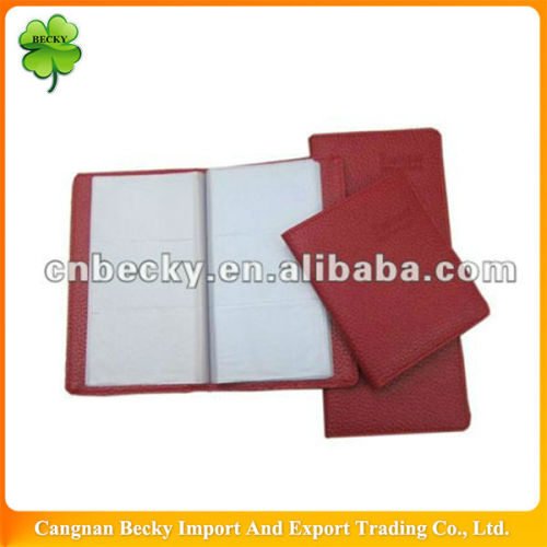 Fashion new style useful most popular leather business card holder