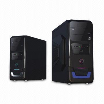 Desktop Computer Case/Cabinet, Made of 0.5mm SECC, with Color Bond Front Panel