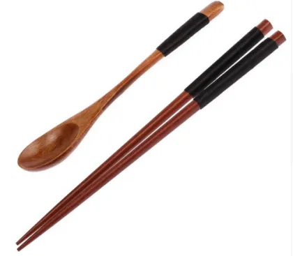 Wood Chopsticks Spoon Gift Tableware Kitchen Tool Dinner