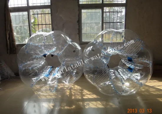 Custom Made 0.8mm Thickness Tpu Inflatable Bumper Ball For Playing Football Games