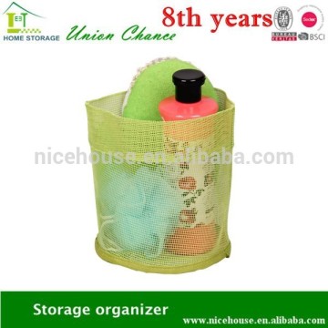 green color mesh bag toiletries storage bag bathroom drawer organizer