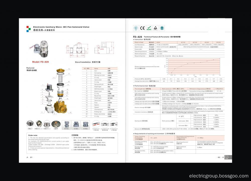 Faradic sanitary solenoid valve Stool vessel series