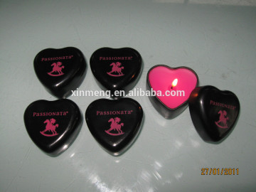 Wholesale tin canldes heart shape 4.5*2.5cm XM-T007