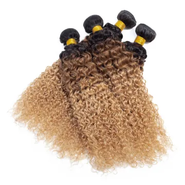 Brazilian curly hair wholesale Brazilian human hair extension Ombre curly hair weave ombre afro kinky curly