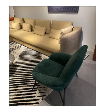 Modern Italian Designer Fabric Lounge Accent Chair for Leisure