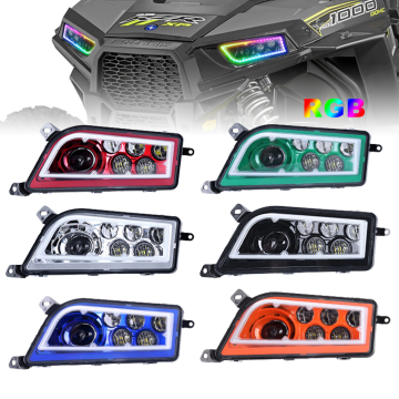 2014-2016 Polaris RZR XP 1000 900 XP Turbo Halo Yüzük RGB Yüksek Düşük Kireli Far