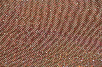 Aluminium hot fix rhinestone mesh 45*120cm