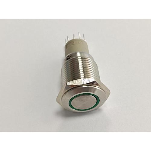 Διακόπτης UL 16mm LED Metal PushButton