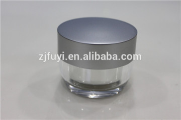 15g 30g 50g New Drum Shaped Acrylic Empty Face Cream Container for Cosmetic Packaging