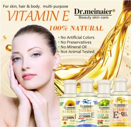 Vitamin E Oil - Natural Essential Oil for Beauty, Skin Care, Whitening,Massage, Moisturizing & Anti-Aging