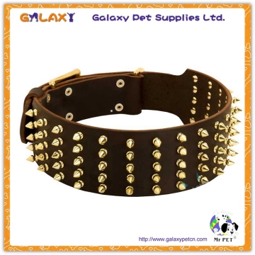 G-A-5392 spiked leather dog collars