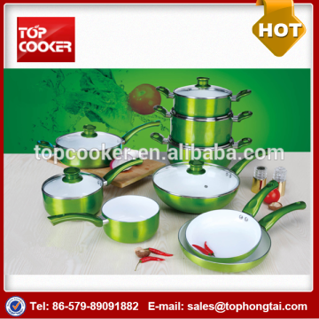 Pressed Aluminum Metallic Painting Cookware Set