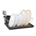 Golden dish drying rack