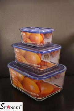 blue airtight storage containe set